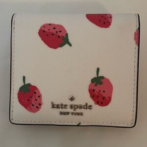 Kate spade strawberry compact wallet